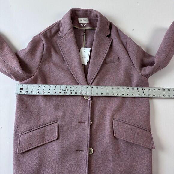 Isabel Marant Etoile Wool Blend Cocoon Size 38 Light Pink Manteau Limi Coat - Picture 4 of 11
